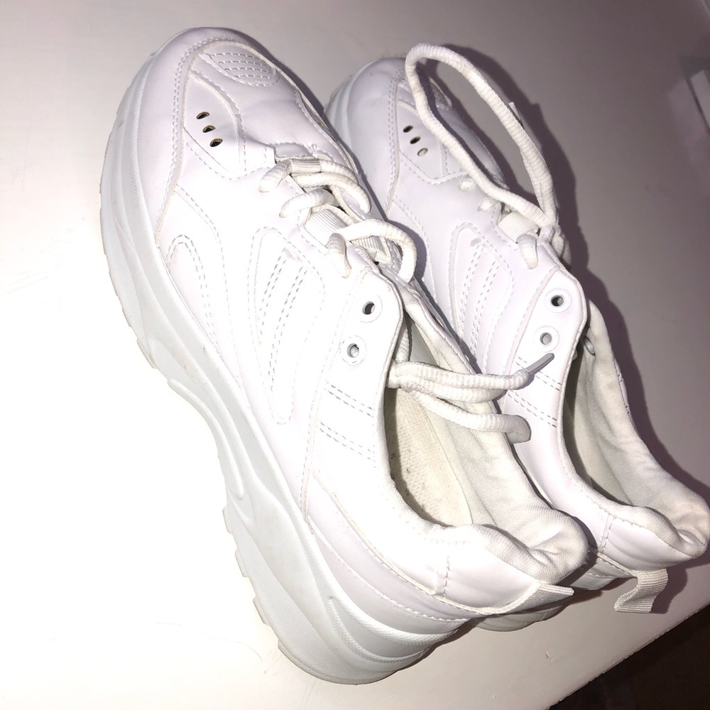 Chunky white shoes